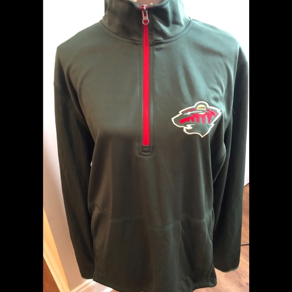 COPY - Official NHL Minnesota Wild Pull Over with Zipper - Picture 1 of 3